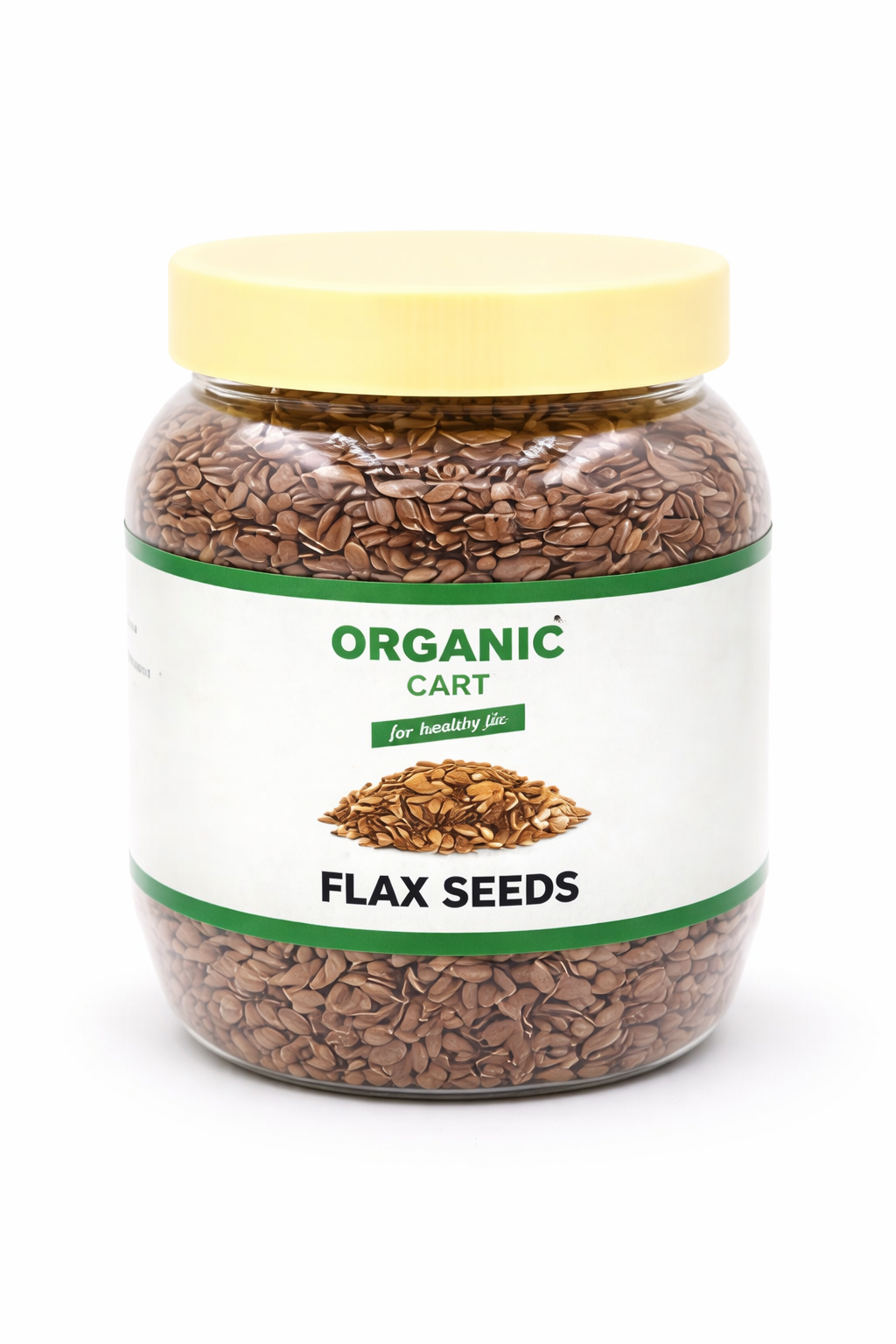 Organic Cart - Flax Seeds – 250g Omega-3, fiber and protein rich seeds for heart