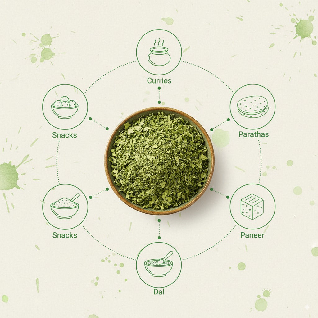 Organic Cart - Kasuri Methi – 50g Premium dried fenugreek leaves for curries and breads