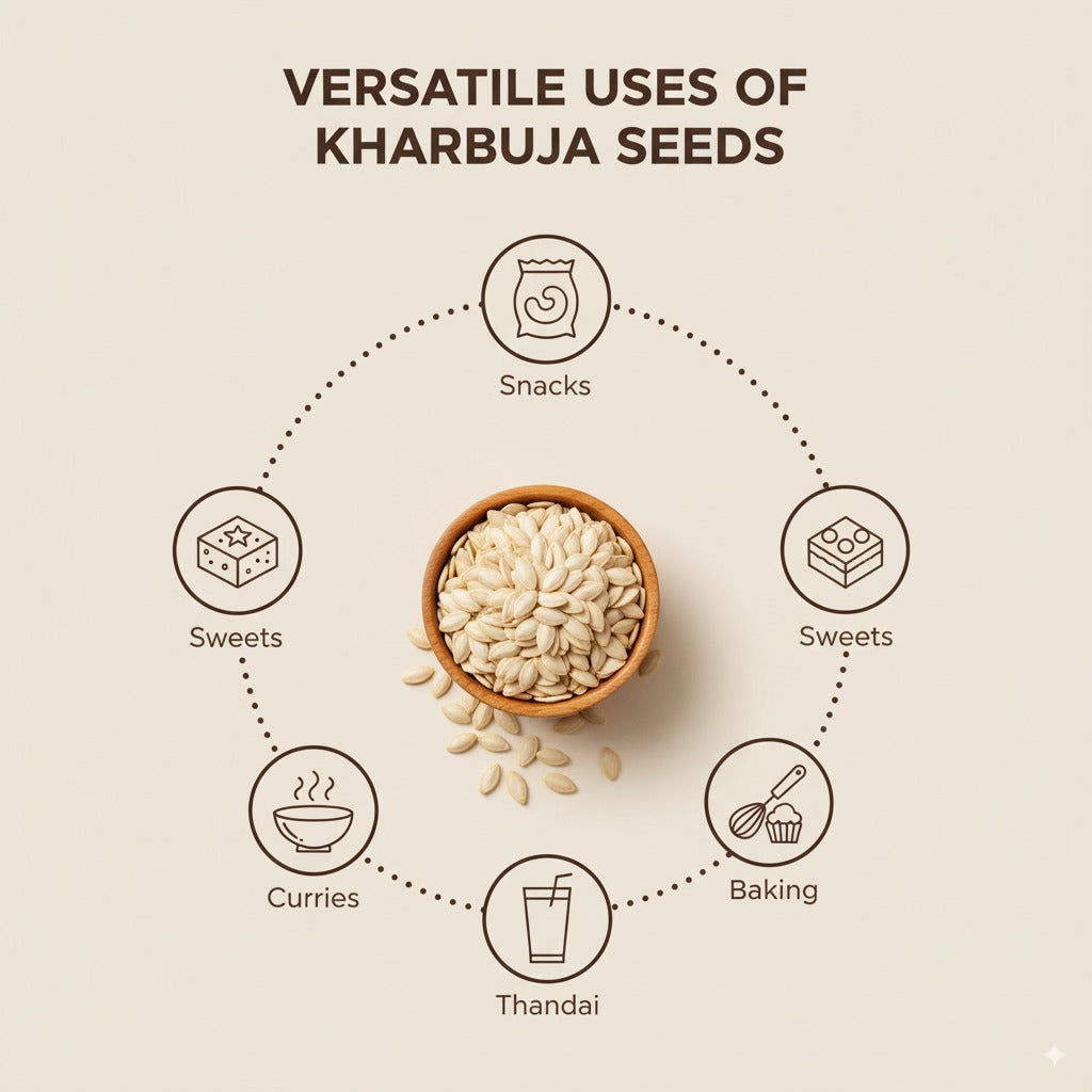 Organic Cart - Kharbuja Seeds – 100g Protein, fiber and healthy fat rich seeds for sweets