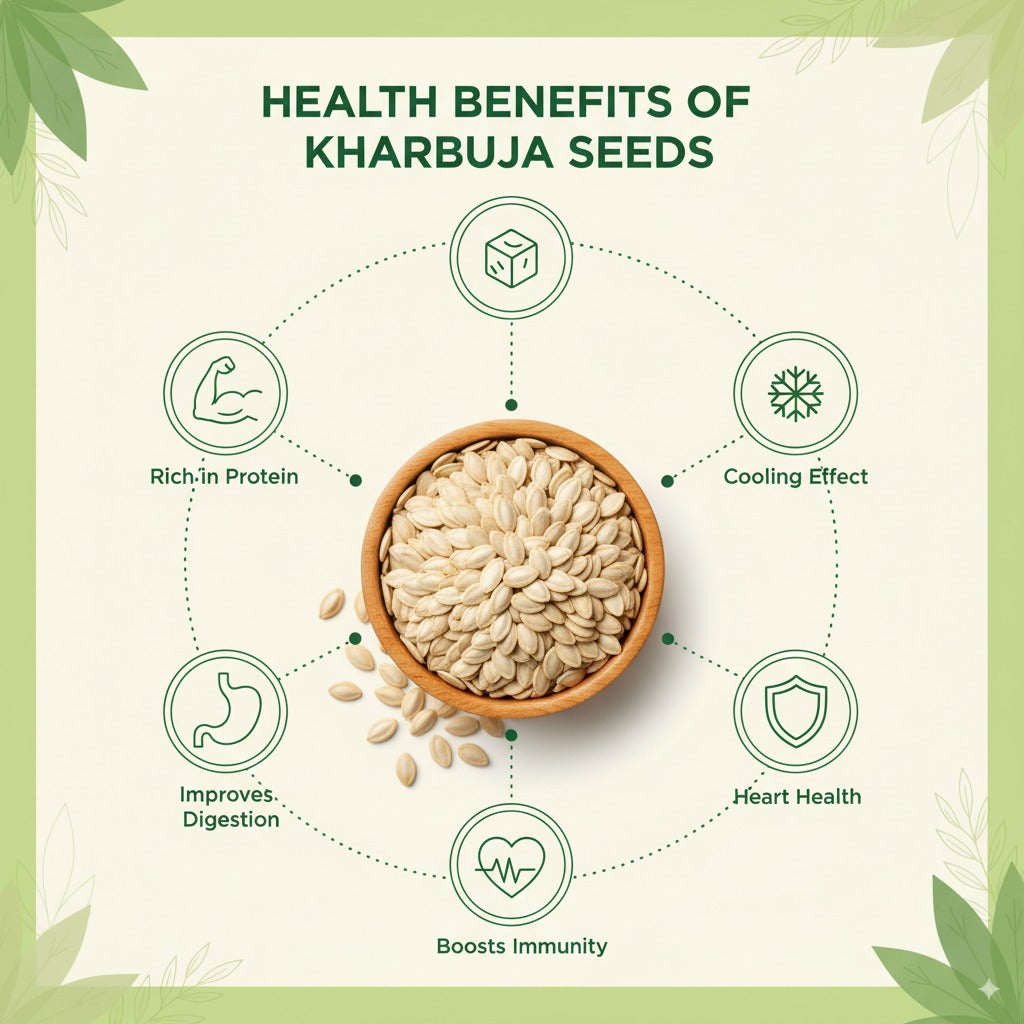Organic Cart - Kharbuja Seeds – 100g Protein, fiber and healthy fat rich seeds for sweets