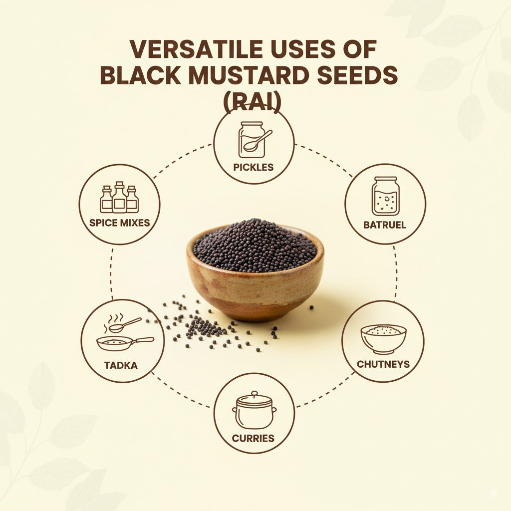 Organic Cart - Rai – 100g Premium small mustard seeds for tempering and pickles