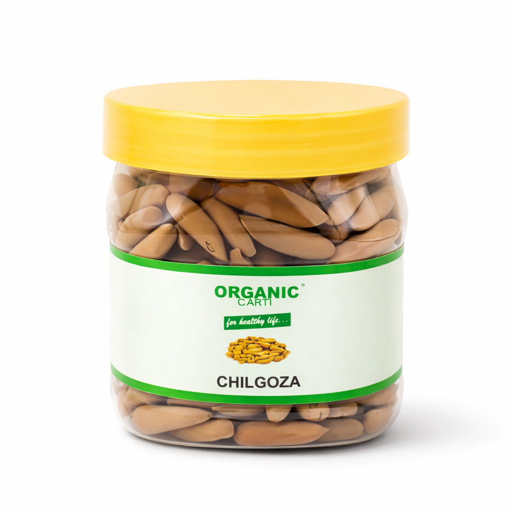 Organic Cart Fresh Crop Chilgoza With Shell (Pine Nuts / Neja) – Premium Quality