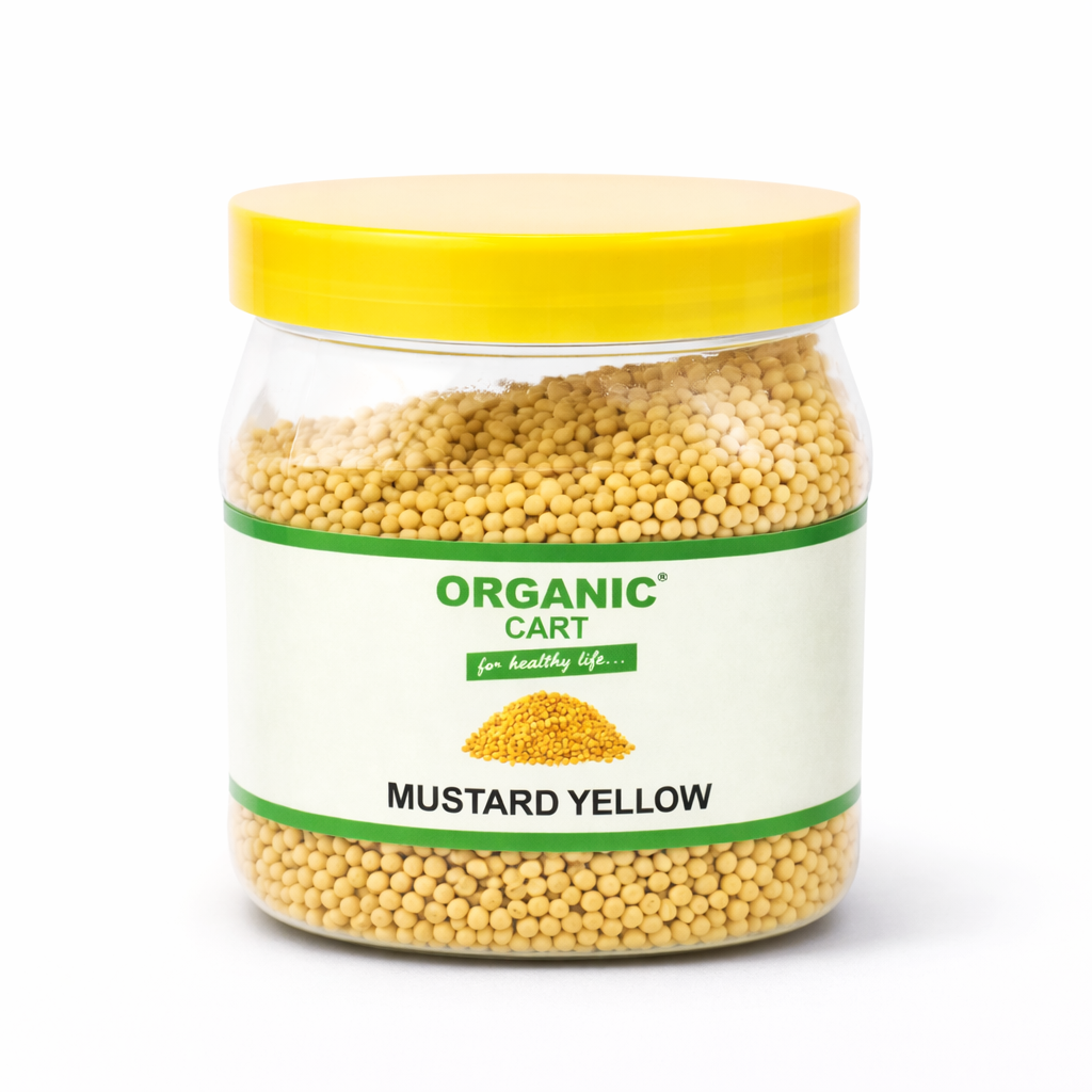 Organic Cart - Yellow Mustard Seeds – 100g Premium mild rai for pickles
